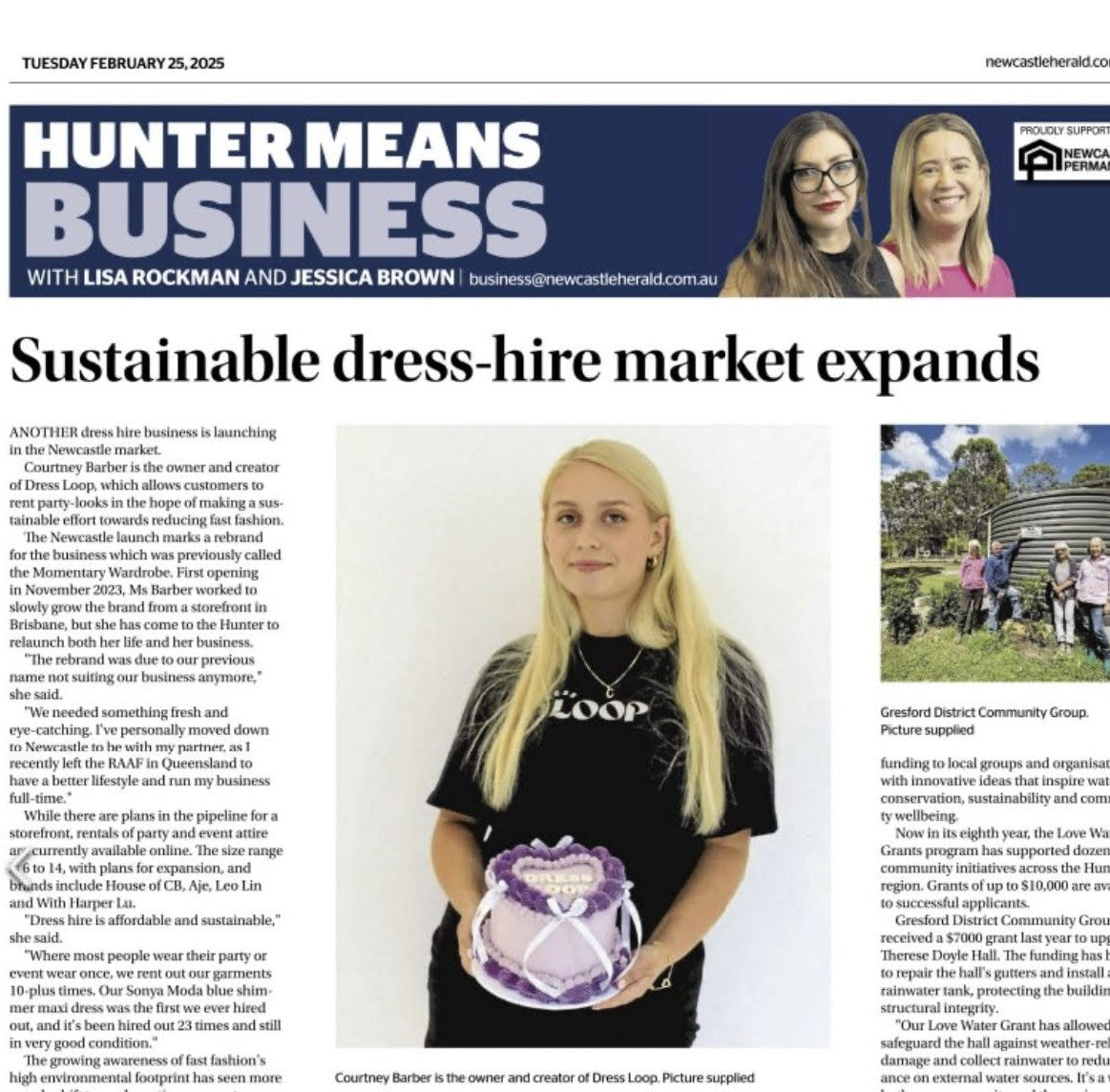 Featured in the Newcastle Herald 25th February 2025