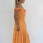 Dress Hire Australia [brand_name] PHEDRA DRESS APRICOT - Momentary Wardrobe 