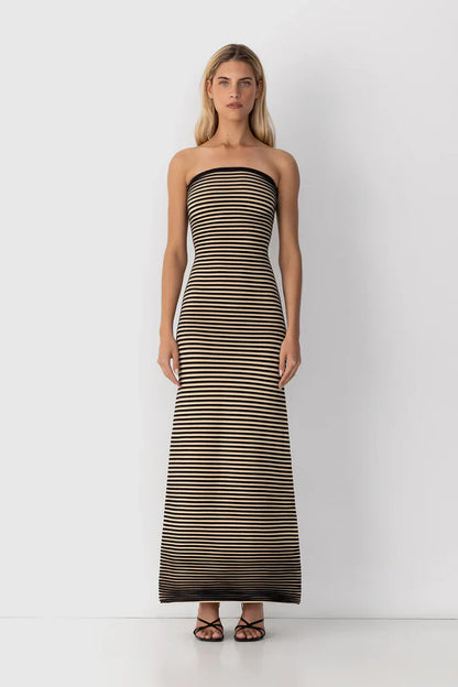 Dress Hire Australia [brand_name] Sunmor Knit Noir Maxi - Momentary Wardrobe 