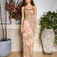 Dress Hire Australia [brand_name] Mesh Leopard Slip Dress - Momentary Wardrobe 