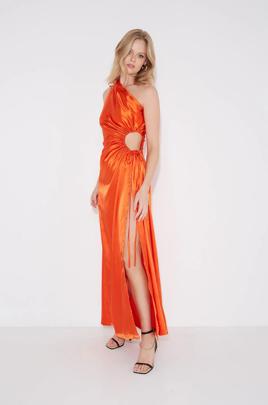 Dress Hire Australia [brand_name] Nour Orange Dress - Momentary Wardrobe 