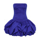 Violette Bubble Hem Mini Dress in Cobalt
