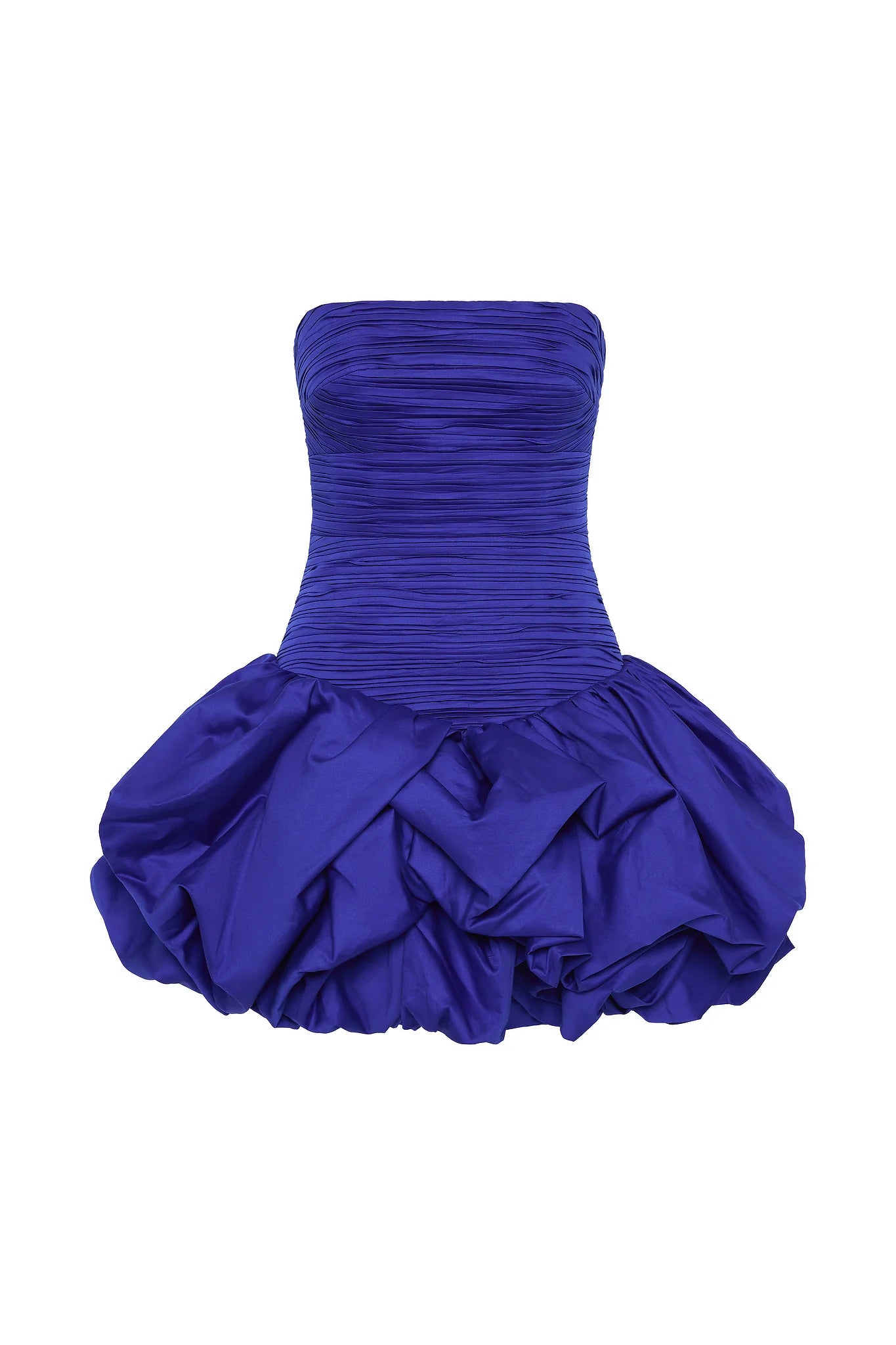 Violette Bubble Hem Mini Dress in Cobalt
