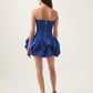 Violette Bubble Hem Mini Dress in Cobalt