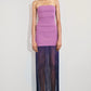 Koah Fringe Bandage Knit Maxi Dress - Purple