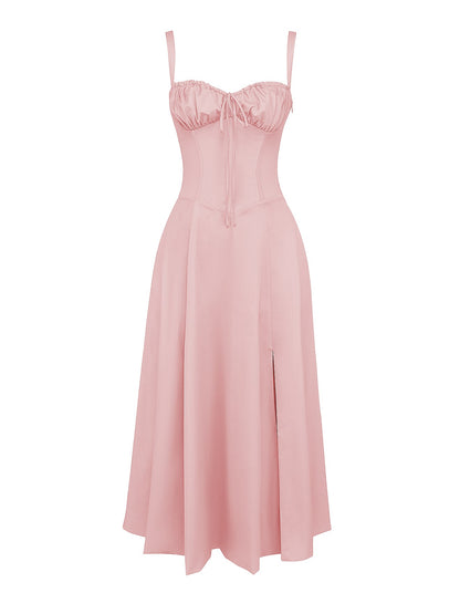 Carmen Baby Pink Bustier Dress