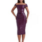 Dress Hire Australia [brand_name] RAVEN VEGAN LEATHER CORSET DRESS MULBERRY - Momentary Wardrobe 