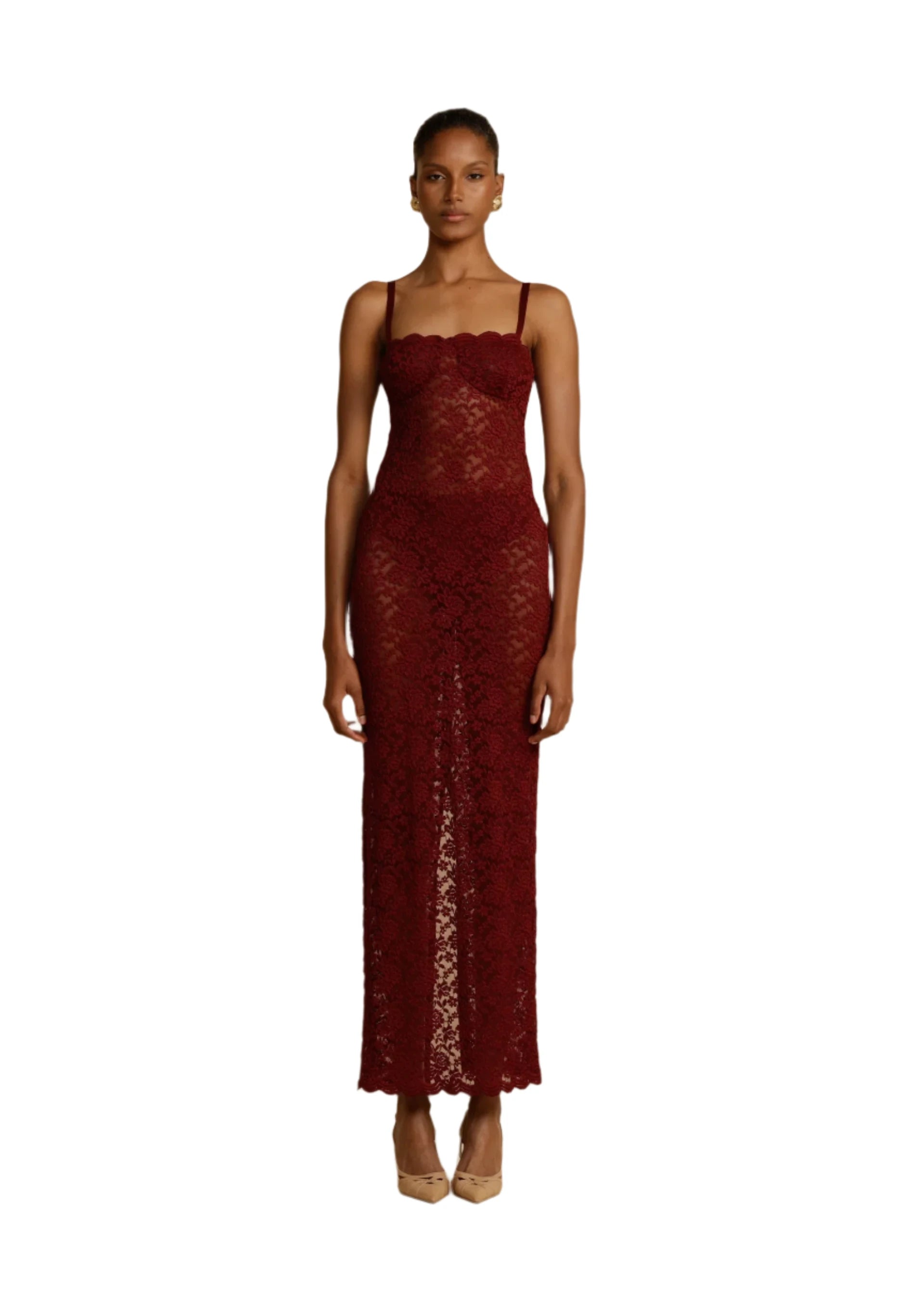 Dress Hire Australia [brand_name] MARGOT DRESS WINE - Momentary Wardrobe 
