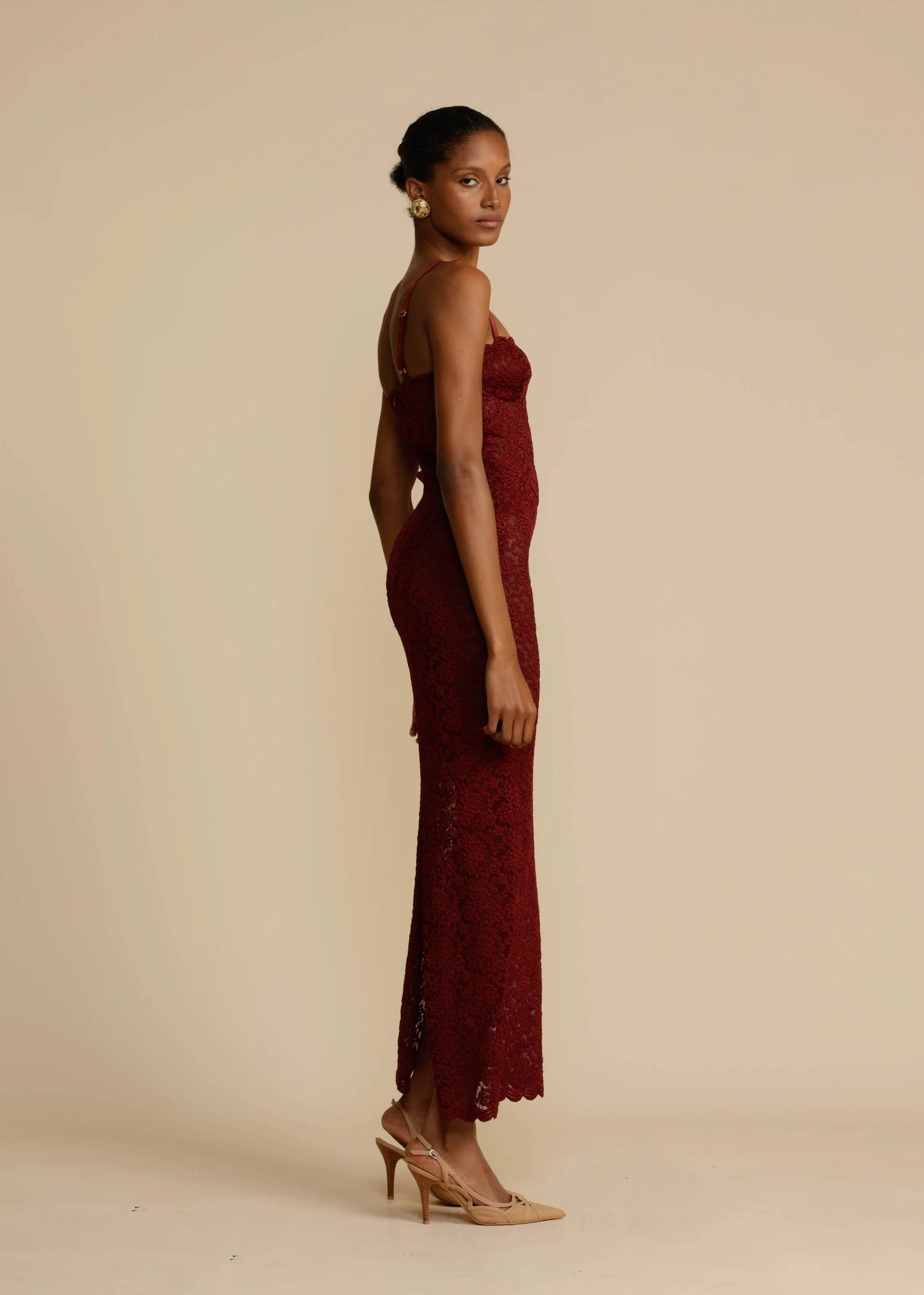 Dress Hire Australia [brand_name] MARGOT DRESS WINE - Momentary Wardrobe 