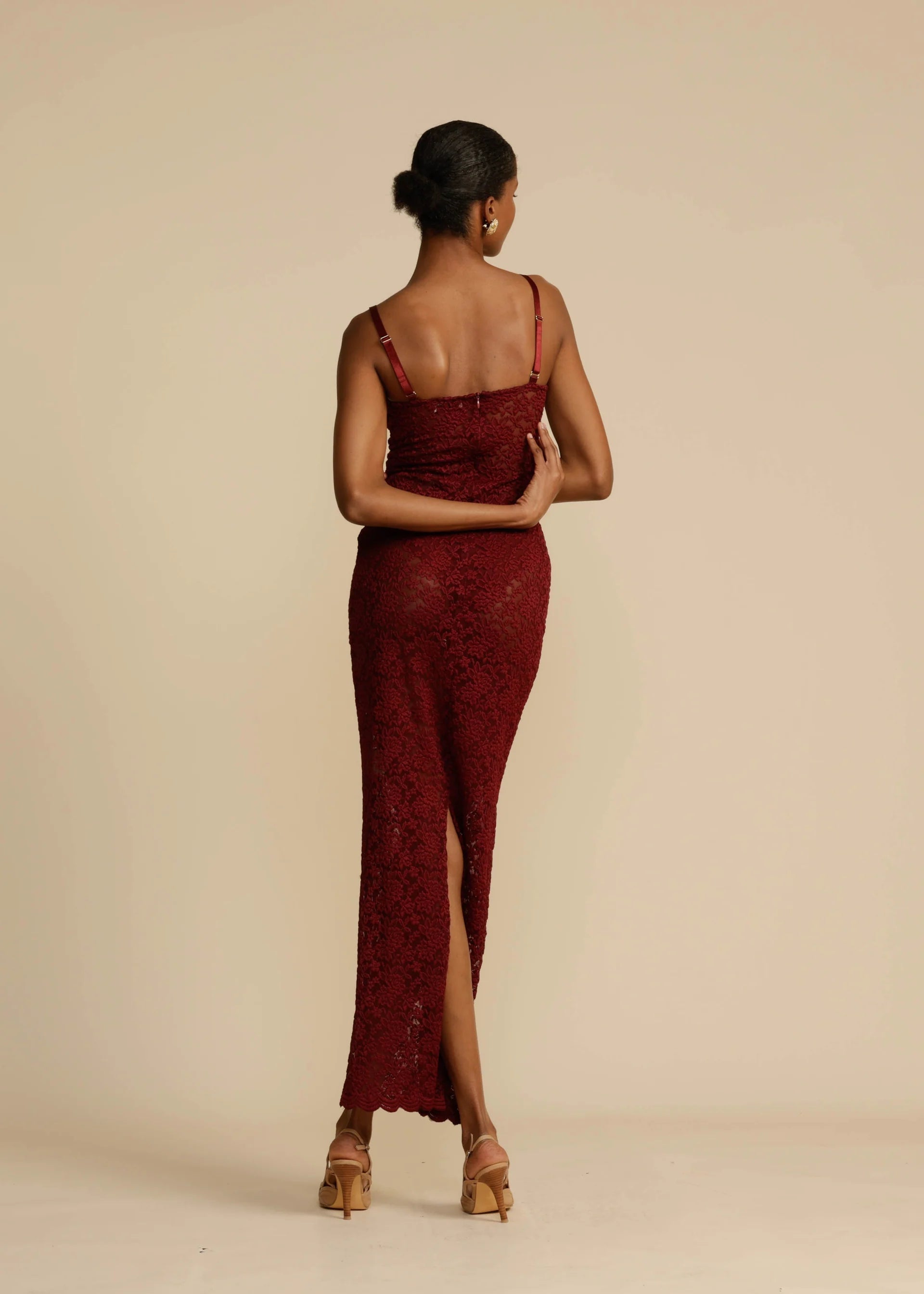 Dress Hire Australia [brand_name] MARGOT DRESS WINE - Momentary Wardrobe 