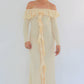 Dress Hire Australia [brand_name] Mila Dress in Buttercream - Momentary Wardrobe 