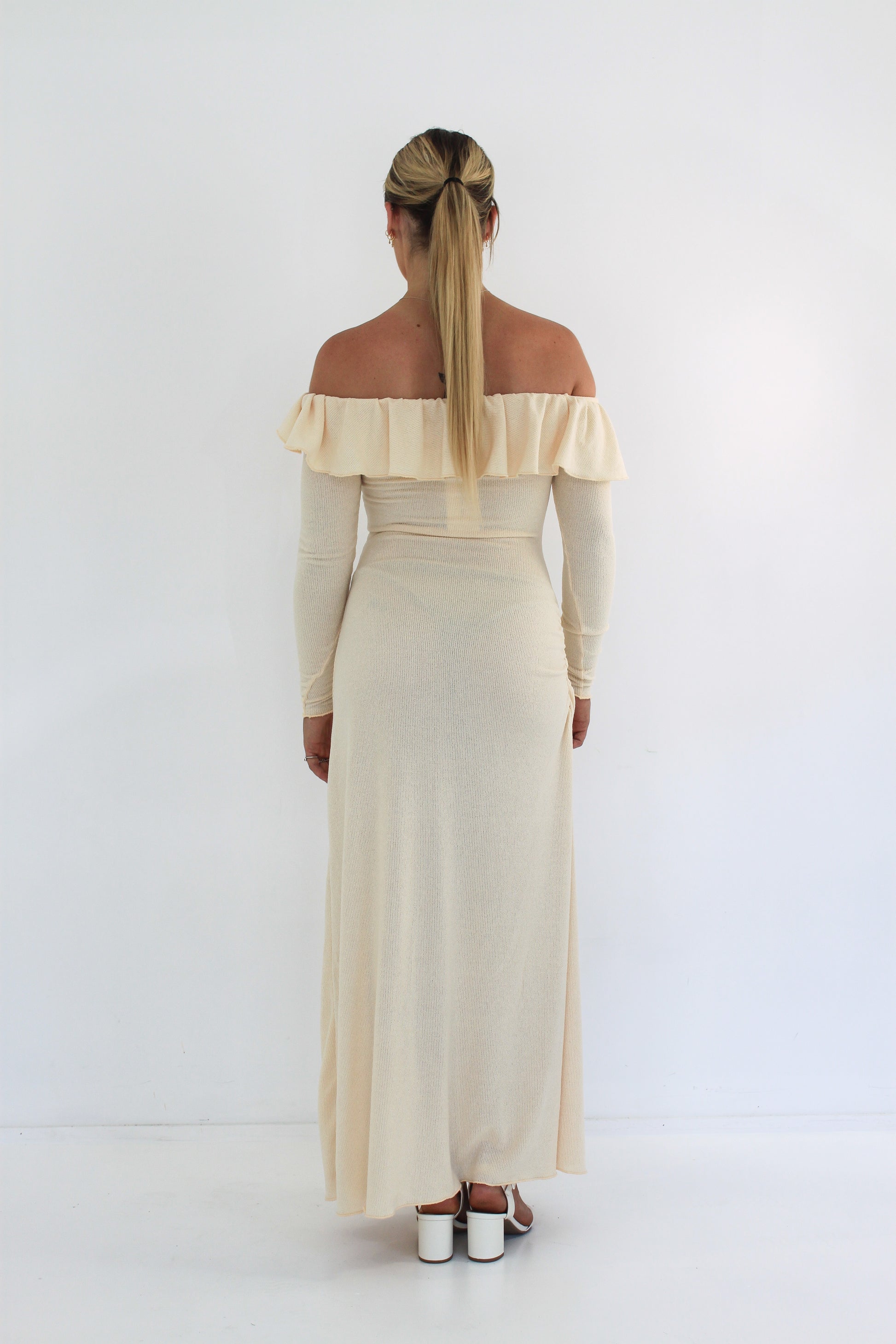 Dress Hire Australia [brand_name] Mila Dress in Buttercream - Momentary Wardrobe 