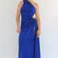 Dress Hire Australia [brand_name] Nour Blue Shimmer Dress - Momentary Wardrobe 