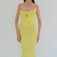 Dress Hire Australia [brand_name] Soren Buttercup Cutout Midi Dress - Momentary Wardrobe 