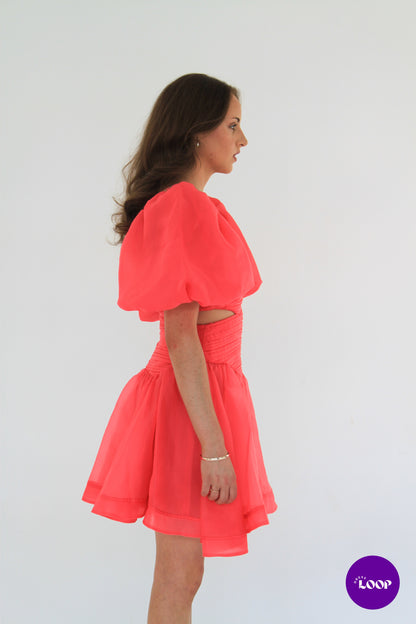 Aje Joan Puff Sleeve Mini Dress