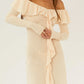Dress Hire Australia [brand_name] Mila Dress in Buttercream - Momentary Wardrobe 