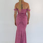 Dress Hire Australia [brand_name] Cesca Rose Pink Floral Maxi Dress - Momentary Wardrobe 