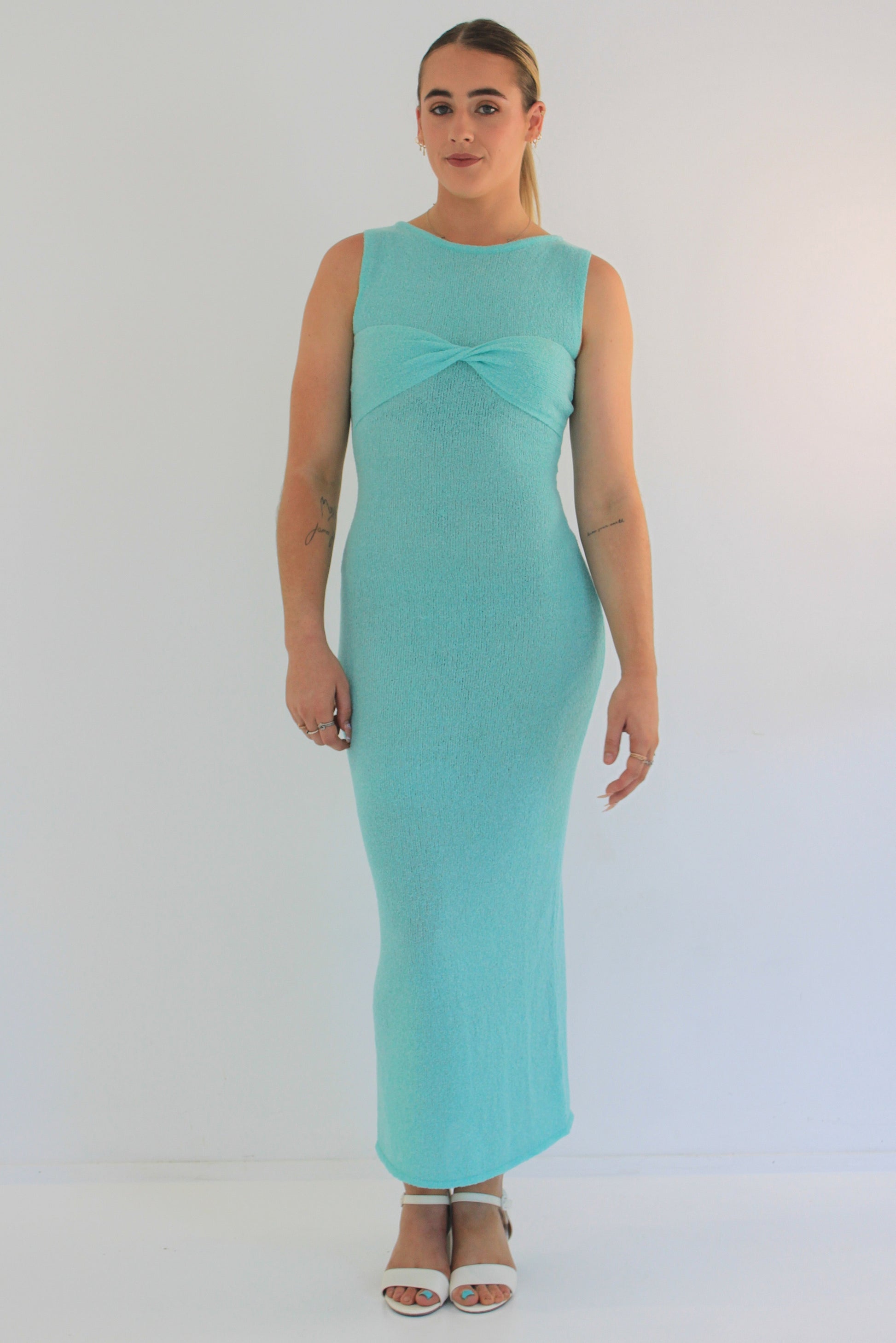 Dress Hire Australia [brand_name] Giselle Maxi Aquamarine - Momentary Wardrobe 