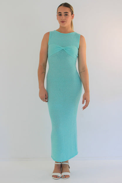 Dress Hire Australia [brand_name] Giselle Maxi Aquamarine - Momentary Wardrobe 