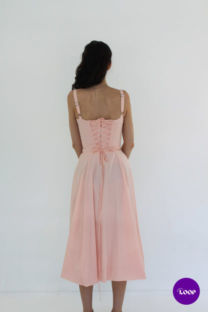 Carmen Baby Pink Bustier Dress