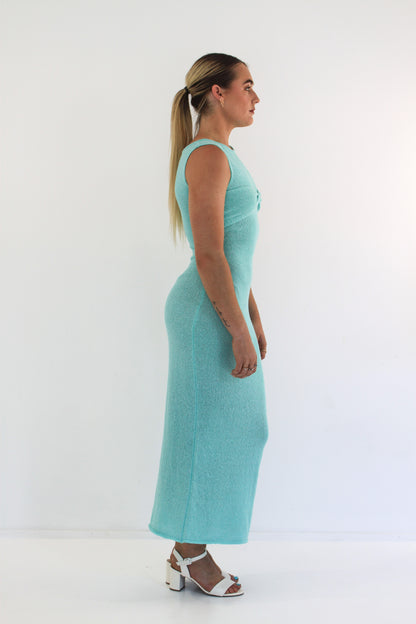 Dress Hire Australia [brand_name] Giselle Maxi Aquamarine - Momentary Wardrobe 