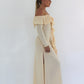 Dress Hire Australia [brand_name] Mila Dress in Buttercream - Momentary Wardrobe 