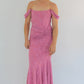 Dress Hire Australia [brand_name] Cesca Rose Pink Floral Maxi Dress - Momentary Wardrobe 