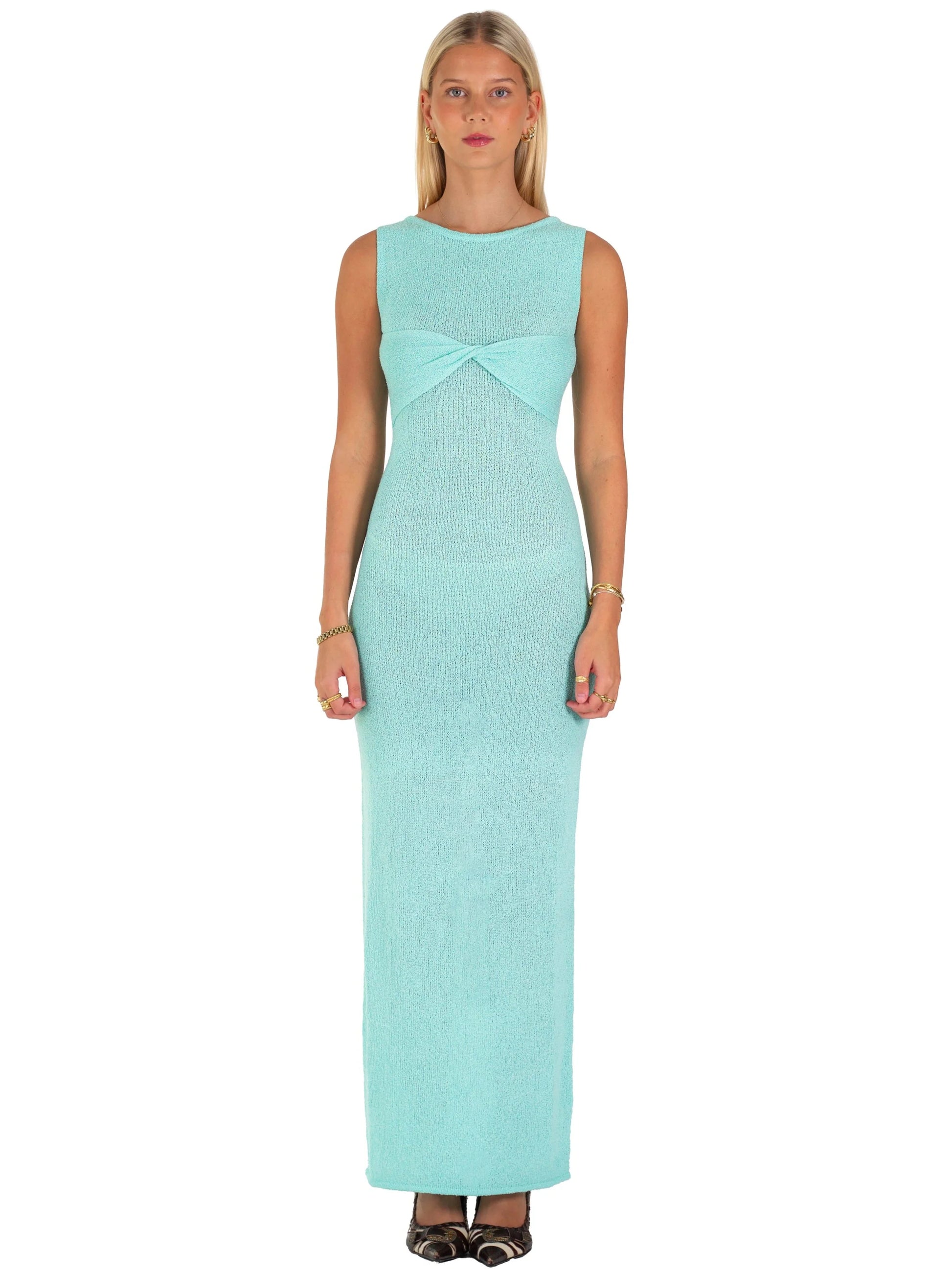 Dress Hire Australia [brand_name] Giselle Maxi Aquamarine - Momentary Wardrobe 