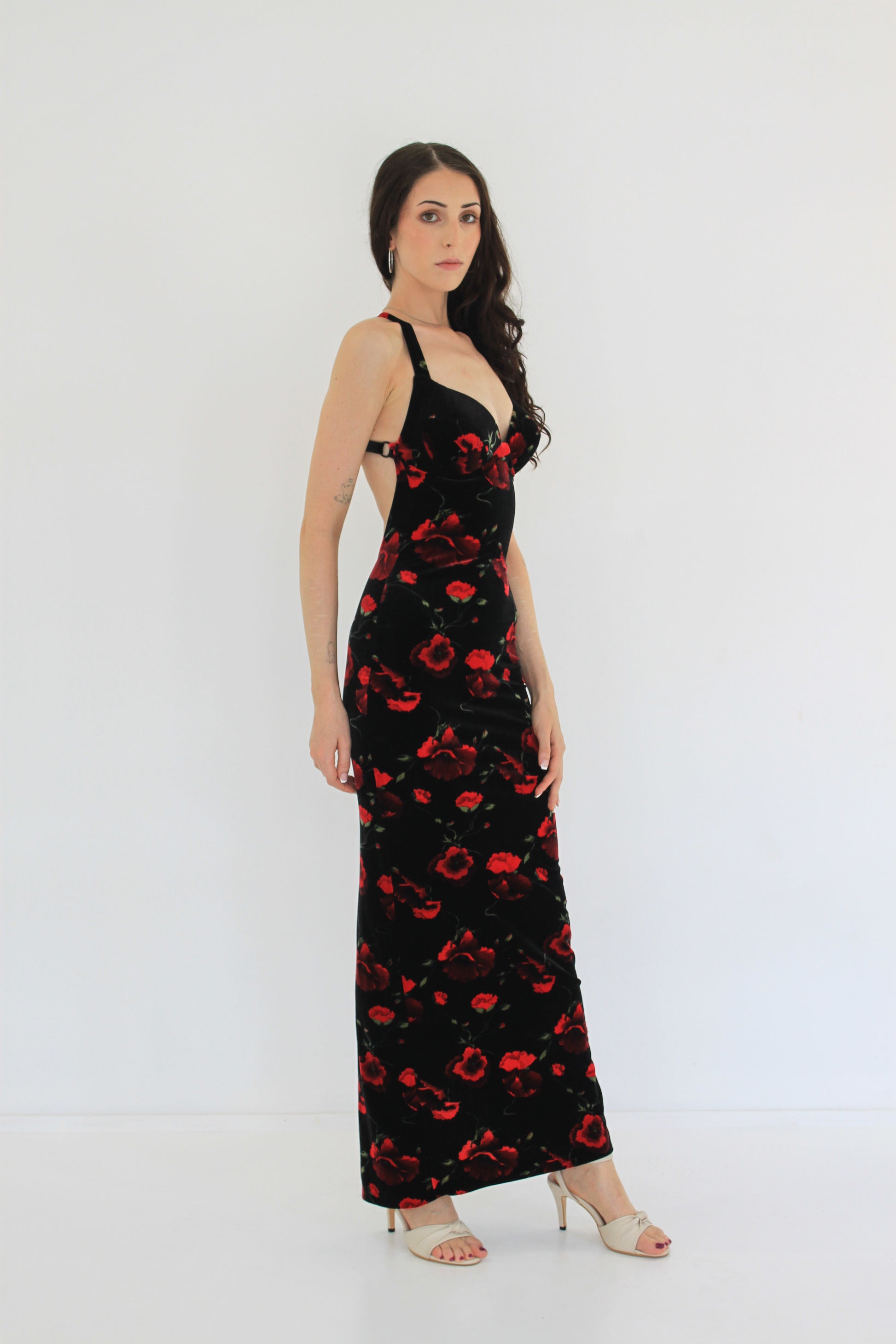 Dress Hire Australia [brand_name] Vintage Romance Red Rose Dress - Momentary Wardrobe 