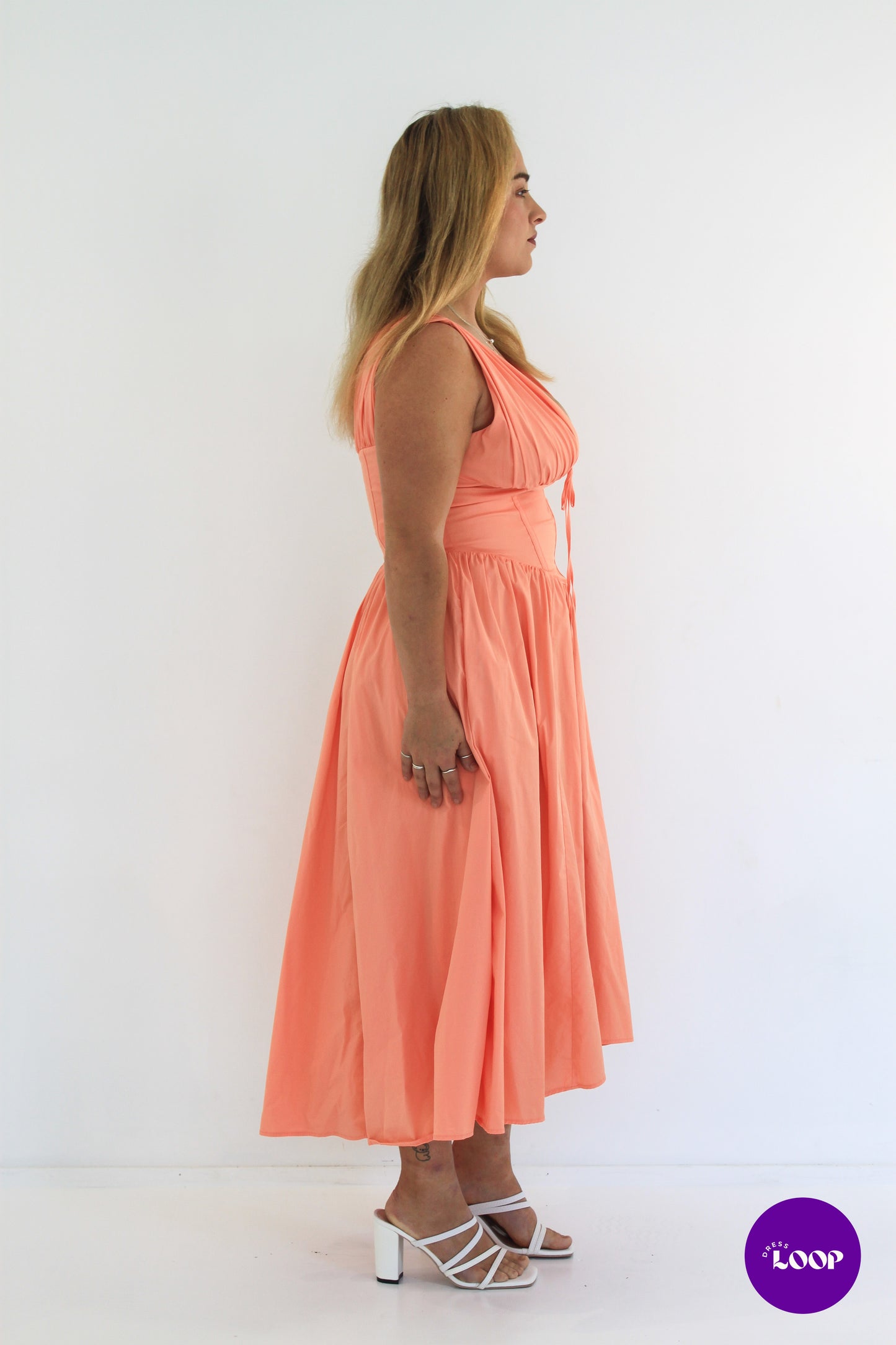 Emmelina Sorbet Cotton Corset Sundress