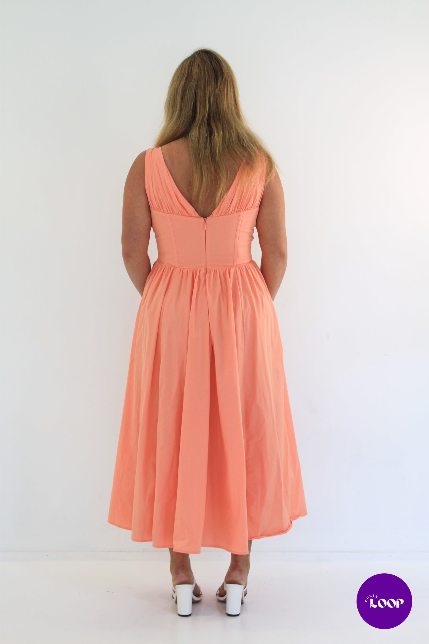 Emmelina Sorbet Cotton Corset Sundress