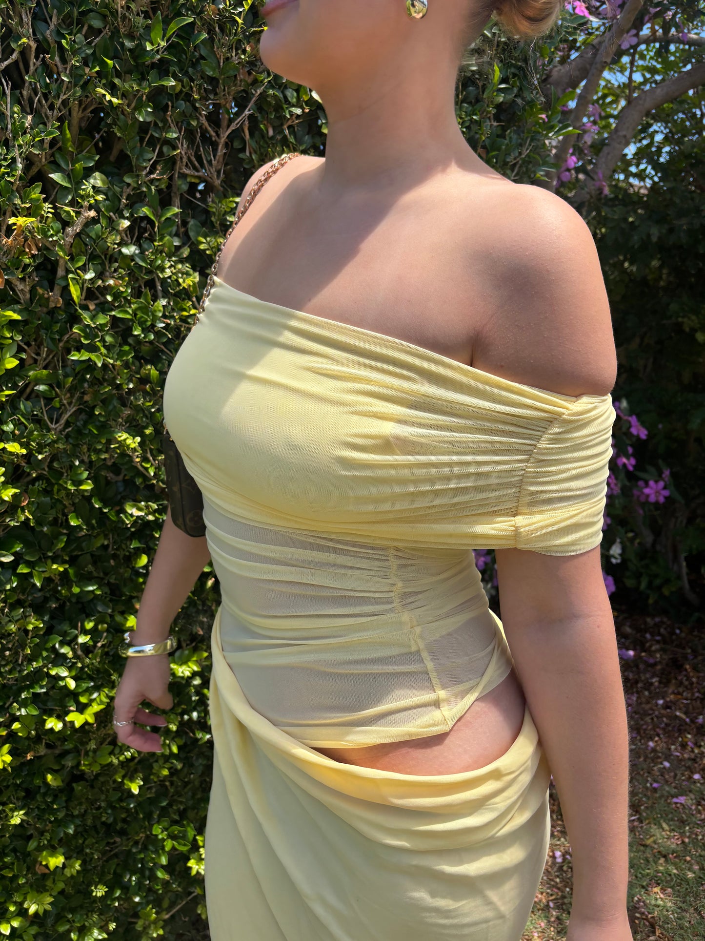 Nico Off Shoulder Maxi Dress Butter