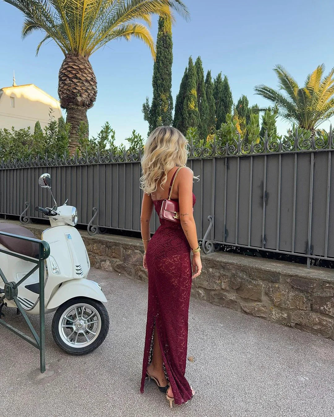 Dress Hire Australia [brand_name] MARGOT DRESS WINE - Momentary Wardrobe 