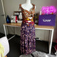 Tiggy Bow Midi Dress in Spliced Paisley
