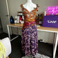 Tiggy Bow Midi Dress in Spliced Paisley