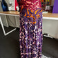 Tiggy Bow Midi Dress in Spliced Paisley