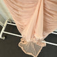 Gabriella Soft Peach Ruffled Front Gown
