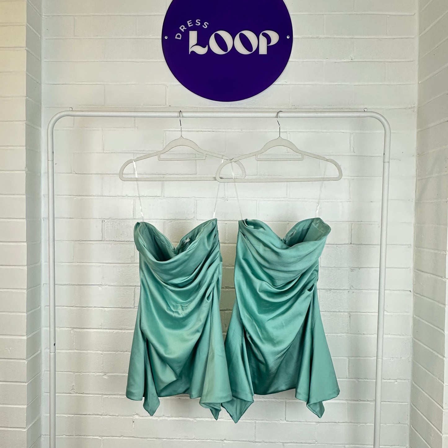 Jade Jasmine Draped Corset Mini Dress