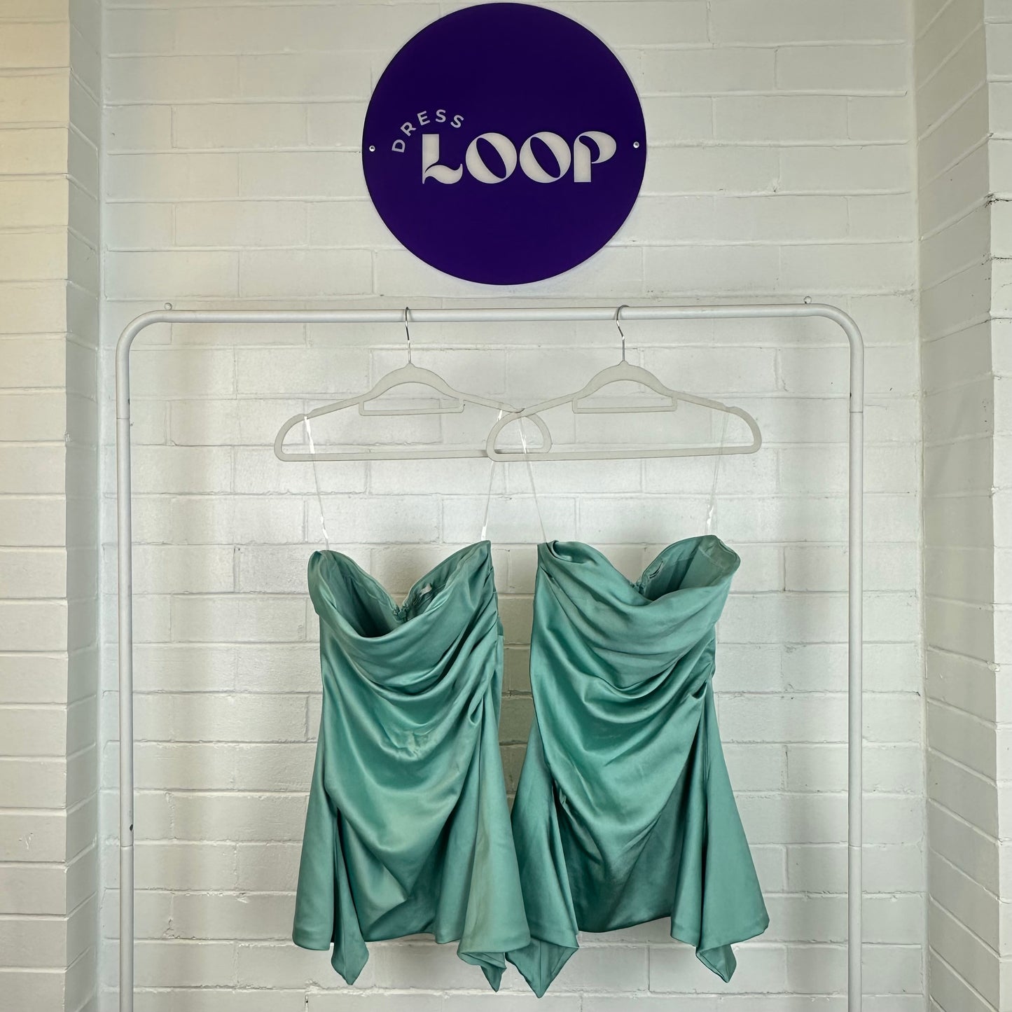 Jade Jasmine Draped Corset Mini Dress