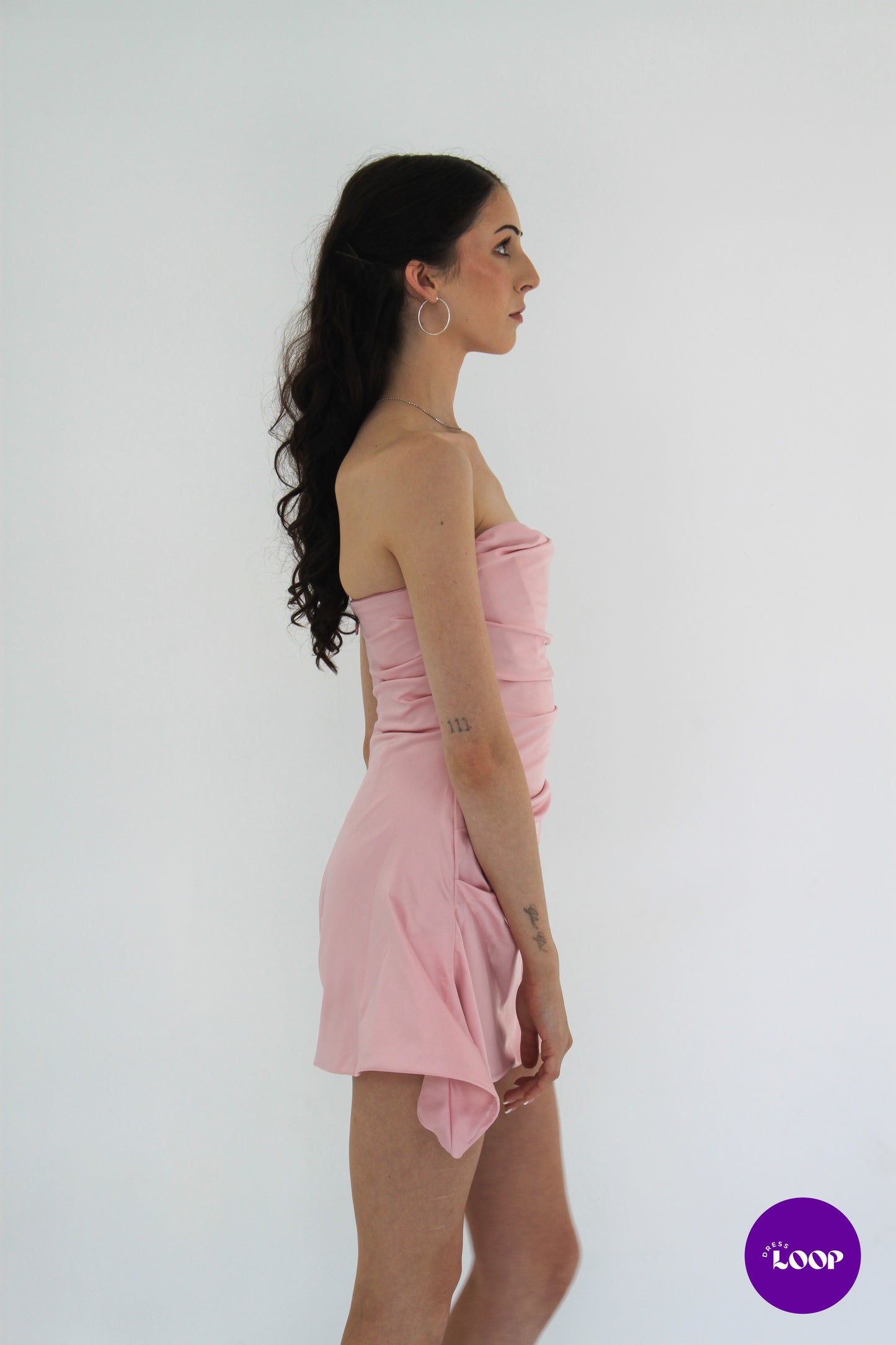 Jasmine Rose Draped Strapless Corset Dress