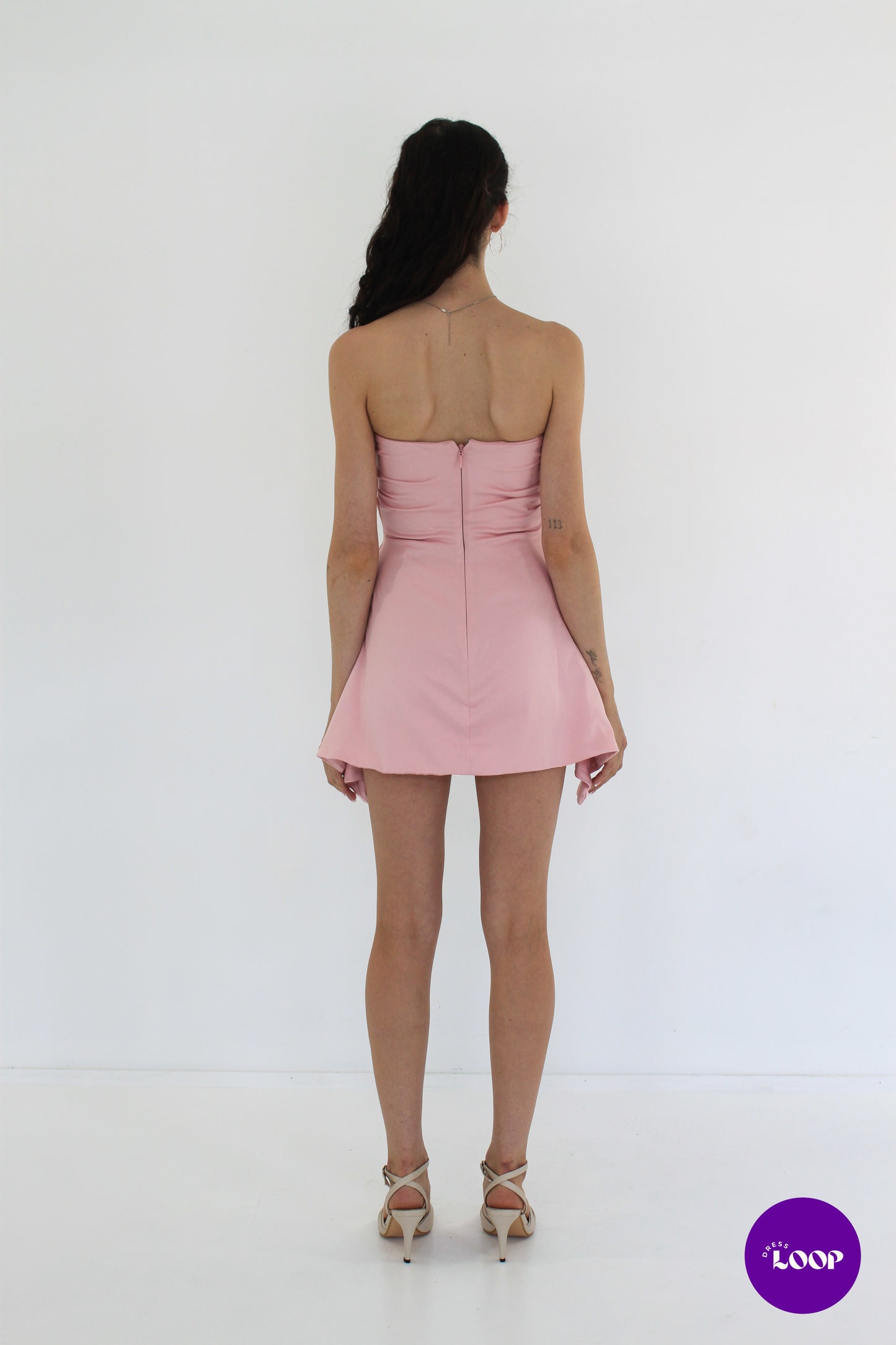 Jasmine Rose Draped Strapless Corset Dress