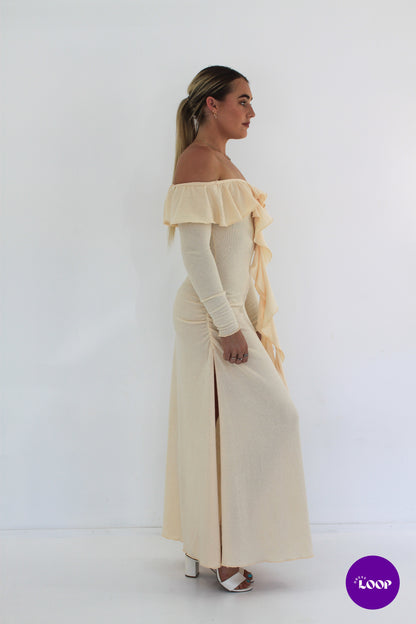 Mila Dress in Buttercream