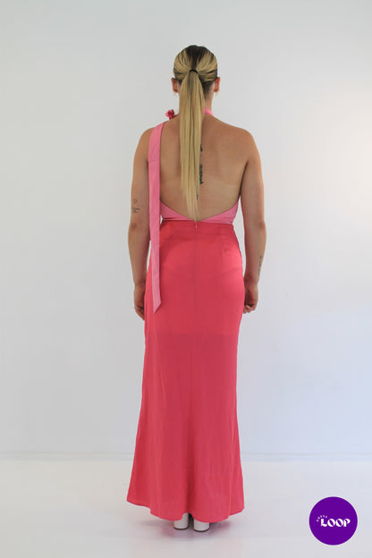 Oahu Slip Dress - Hot Pink