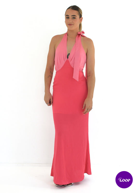 Oahu Slip Dress - Hot Pink