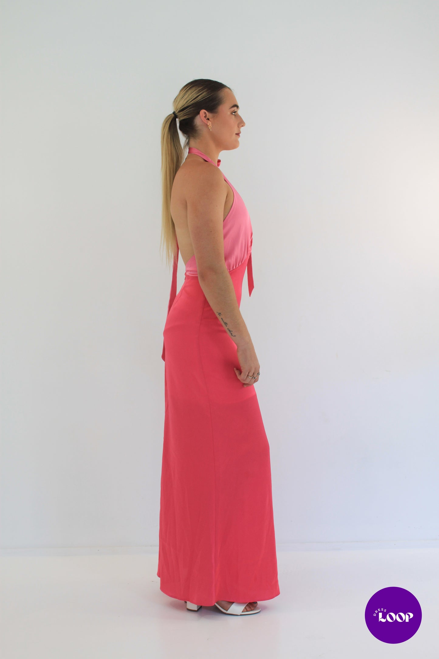 Oahu Slip Dress - Hot Pink