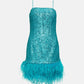 Missing Hours Sequined Mini Dress