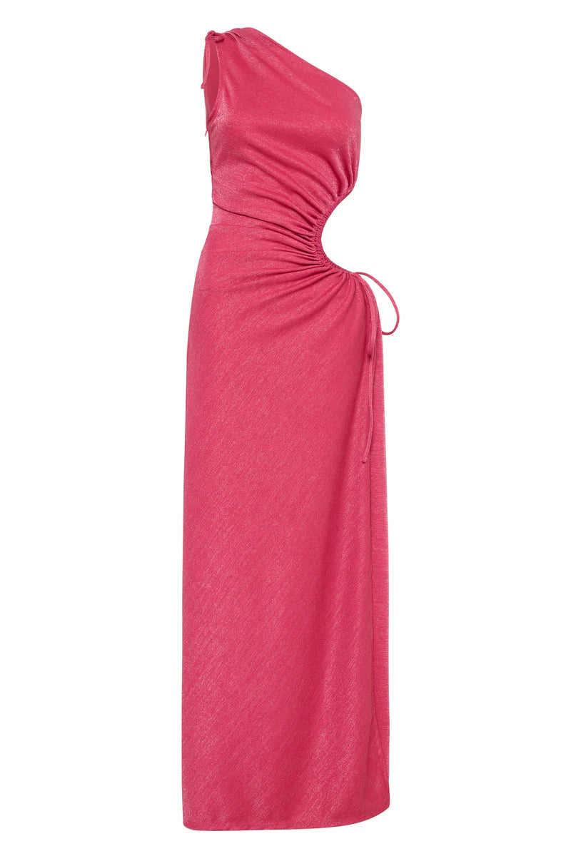 Dress Hire Australia [brand_name] Nour Pink Shimmer Dress - Momentary Wardrobe 