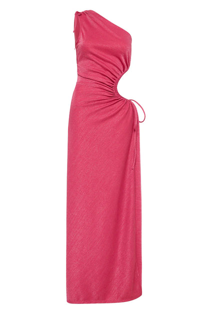 Dress Hire Australia [brand_name] Nour Pink Shimmer Dress - Momentary Wardrobe 