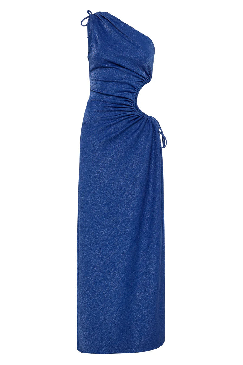 Dress Hire Australia [brand_name] Nour Blue Shimmer Dress - Momentary Wardrobe 