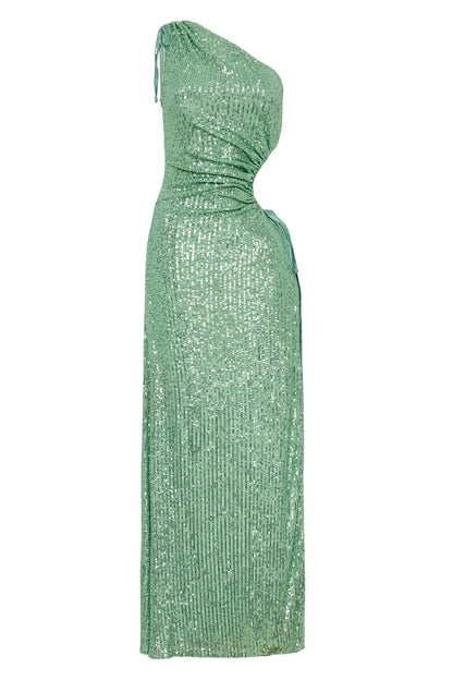 Dress Hire Australia [brand_name] Nour Mint Sequins Dress - Momentary Wardrobe 